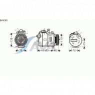 Компрессор кондиционера 4, 4.4, 4.8 BMW E60