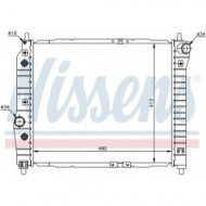 Радиатор охлаждения двигателя 480x413 1,2/1.4 aкпп/mкпп -a/c Chevrolet Aveo T200